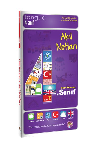 4. Sınıf Akıl Notları Cep Boy 4. Sınıf Ders Notları - Tonguç Yayınları