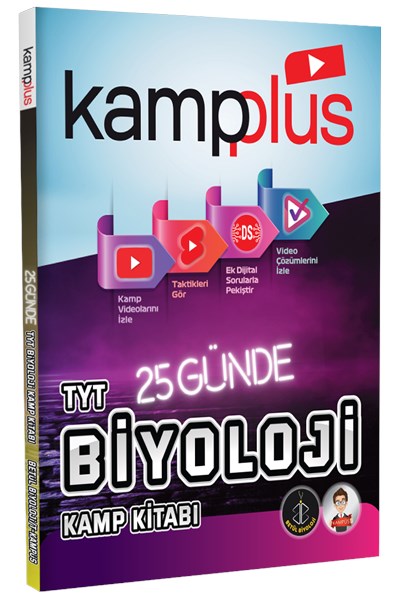 Kampplus 25 Günde TYT Biyoloji Kampı Video Anlatımlı Kamp Kitabı