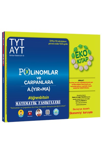 TYT-AYT Matematik Fasikülleri - Polinomlar ve Çarpanlara Ayırma EKO - Tonguç Yayınları